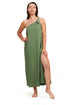 Gottex Luma One Shoulder Sarong Style Maxi Dress
